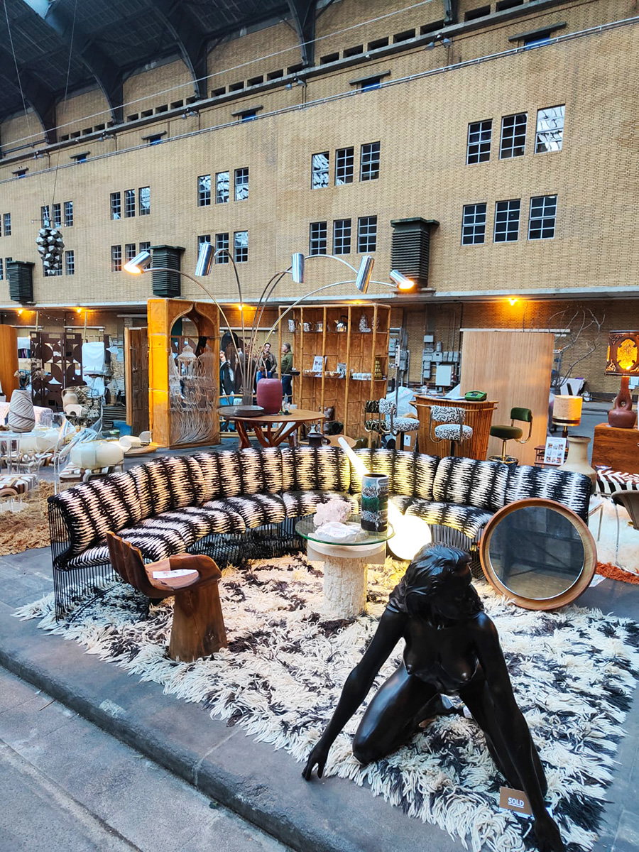 Midcentury interior design Pantonova modular sofa modulaire elementen bank Verner Panton Fritz Hansen