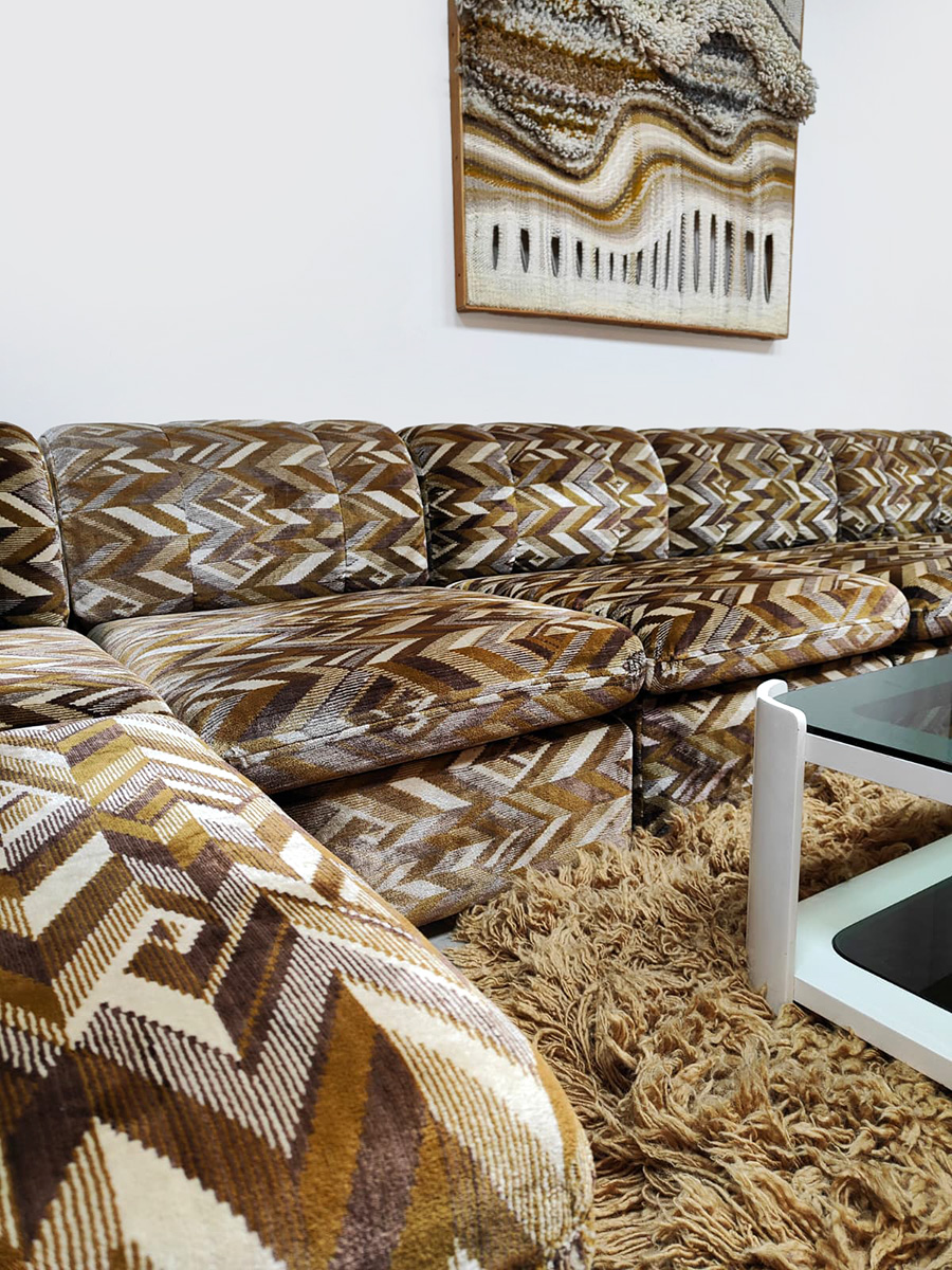 Vintage design modular sofa ‘Geometric dessin’