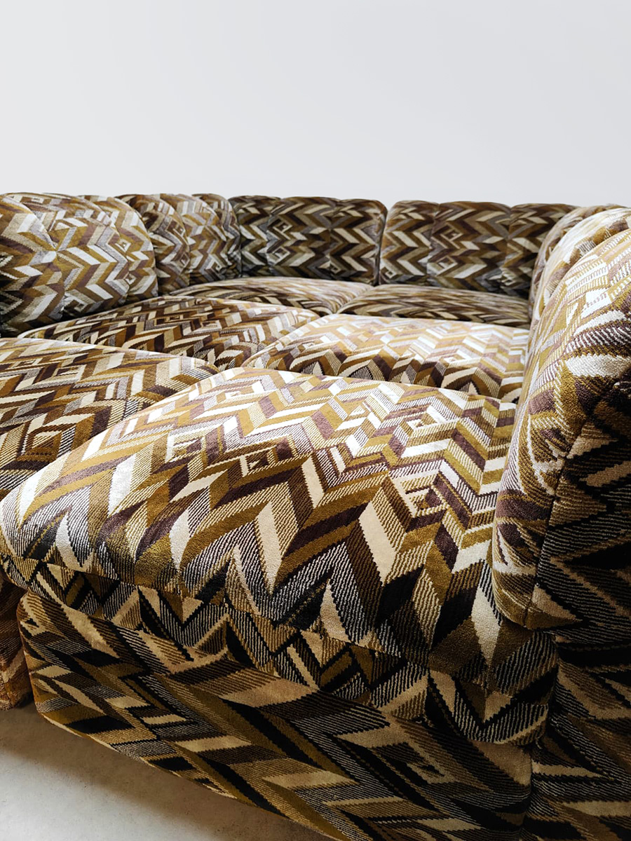 Vintage design modular sofa ‘Geometric dessin’