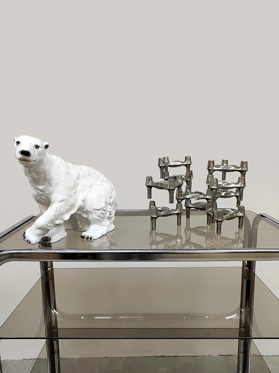Vintage large porcelain polar bear Royal Dux Vintage large porcelain polar bear Royal Dux