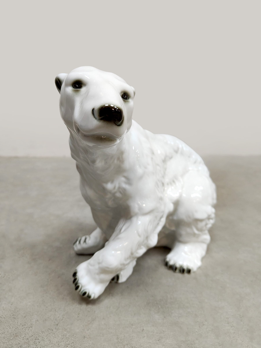 Vintage large porcelain polar bear Royal Dux Vintage large porcelain polar bear Royal Dux