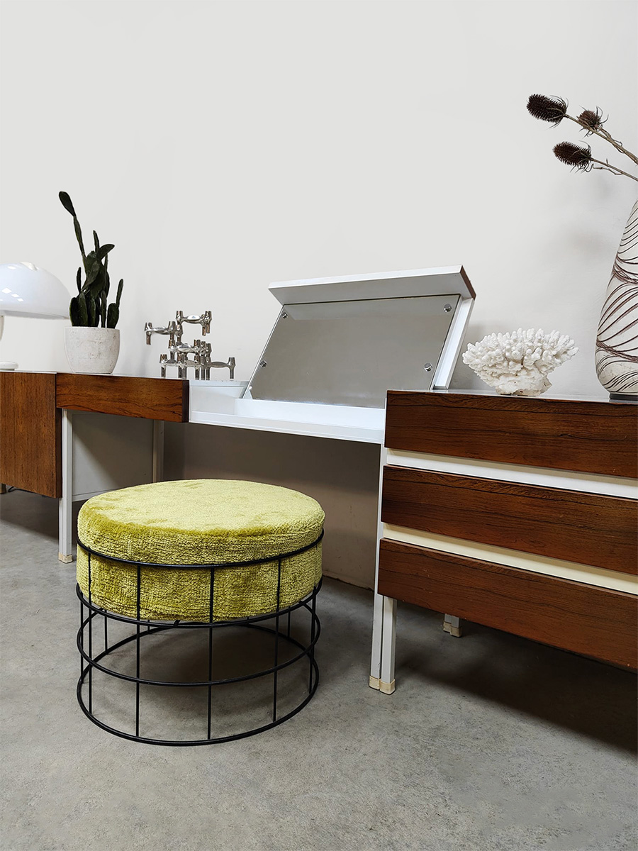 Vintage interior design sideboard cabinet dressing table dressoir kast kaptafel 'Two tone'