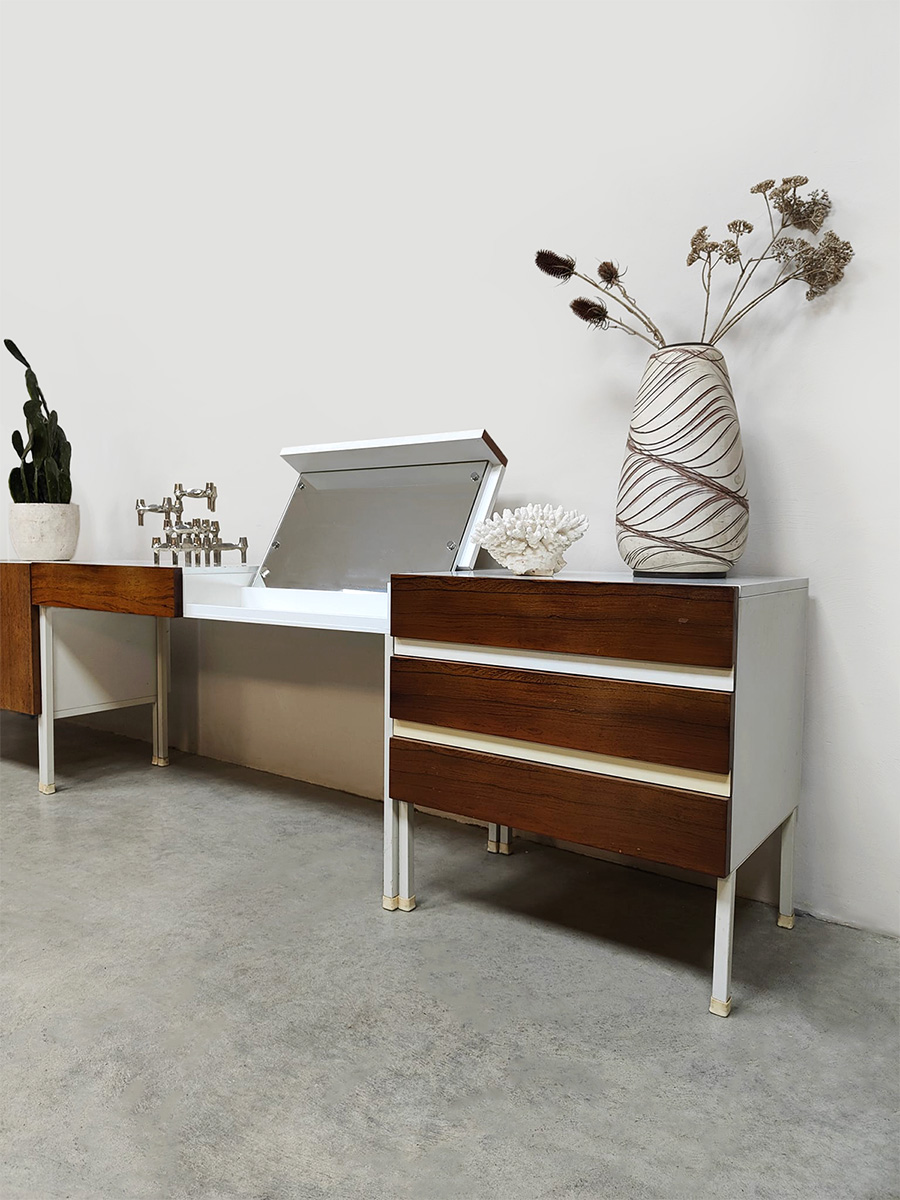 Midcentury furniture design sideboard cabinet dressing table dressoir kast kaptafel 'Two tone'