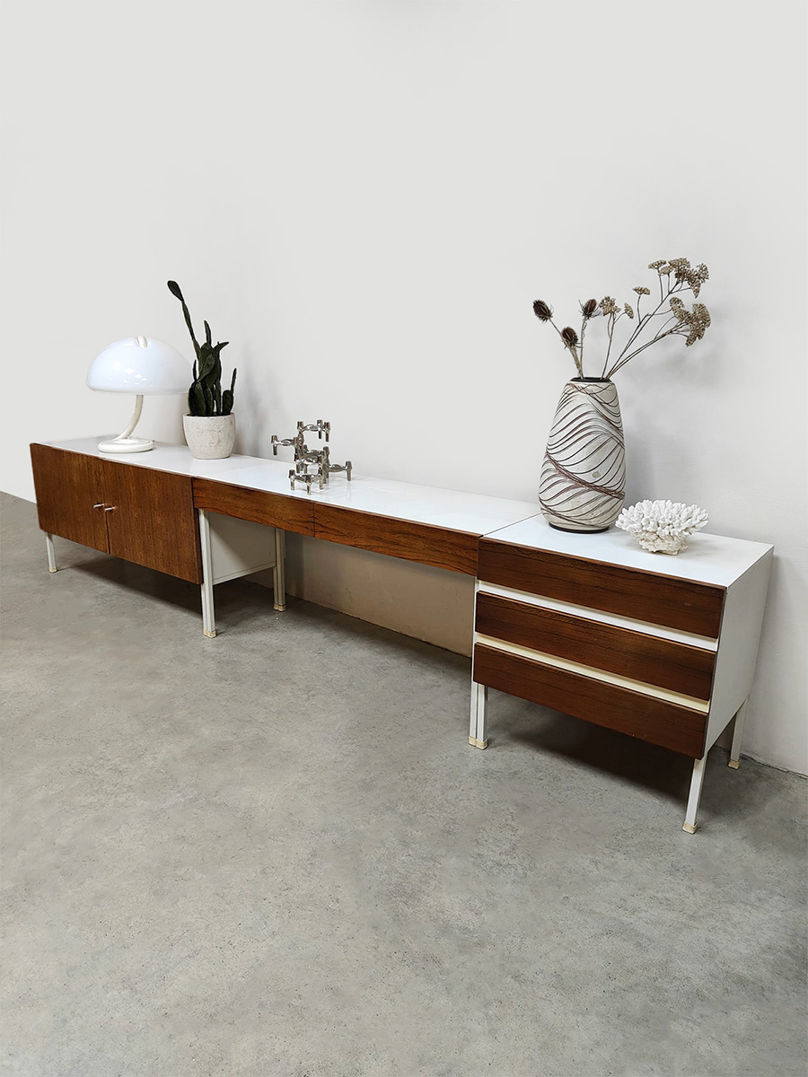 Midcentury furniture design sideboard cabinet dressing table dressoir kast kaptafel 'Two tone'