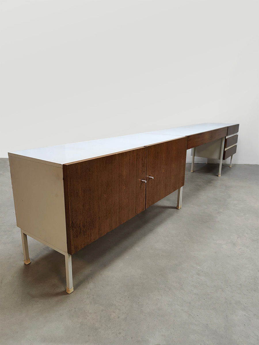 Vintage sideboard cabinet dressing table dressoir kast kaptafel 'Two tone'