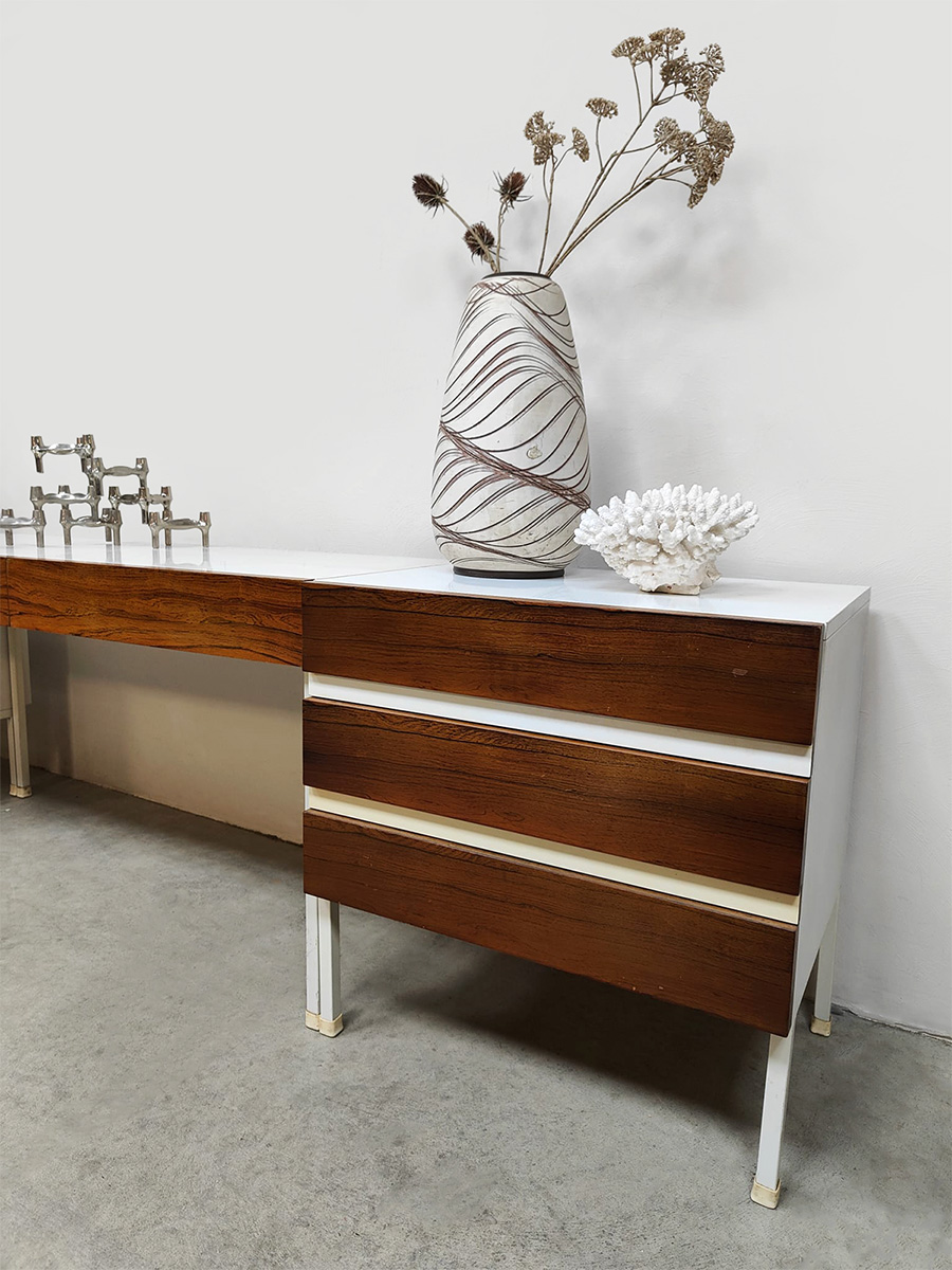 Vintage sideboard cabinet dressing table dressoir kast kaptafel 'Two tone'