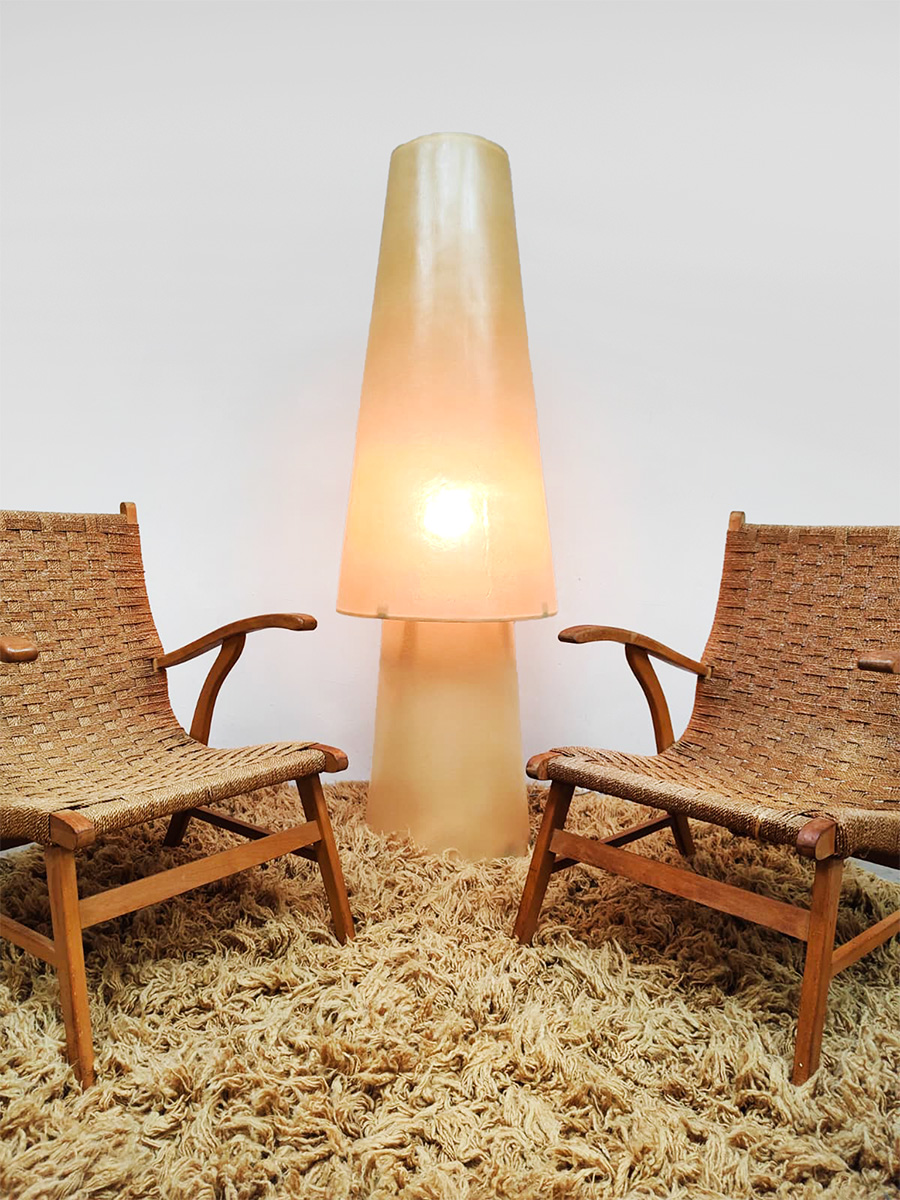 Vintage Dutch design rope chairs touwstoelen Vroom & Dreesman