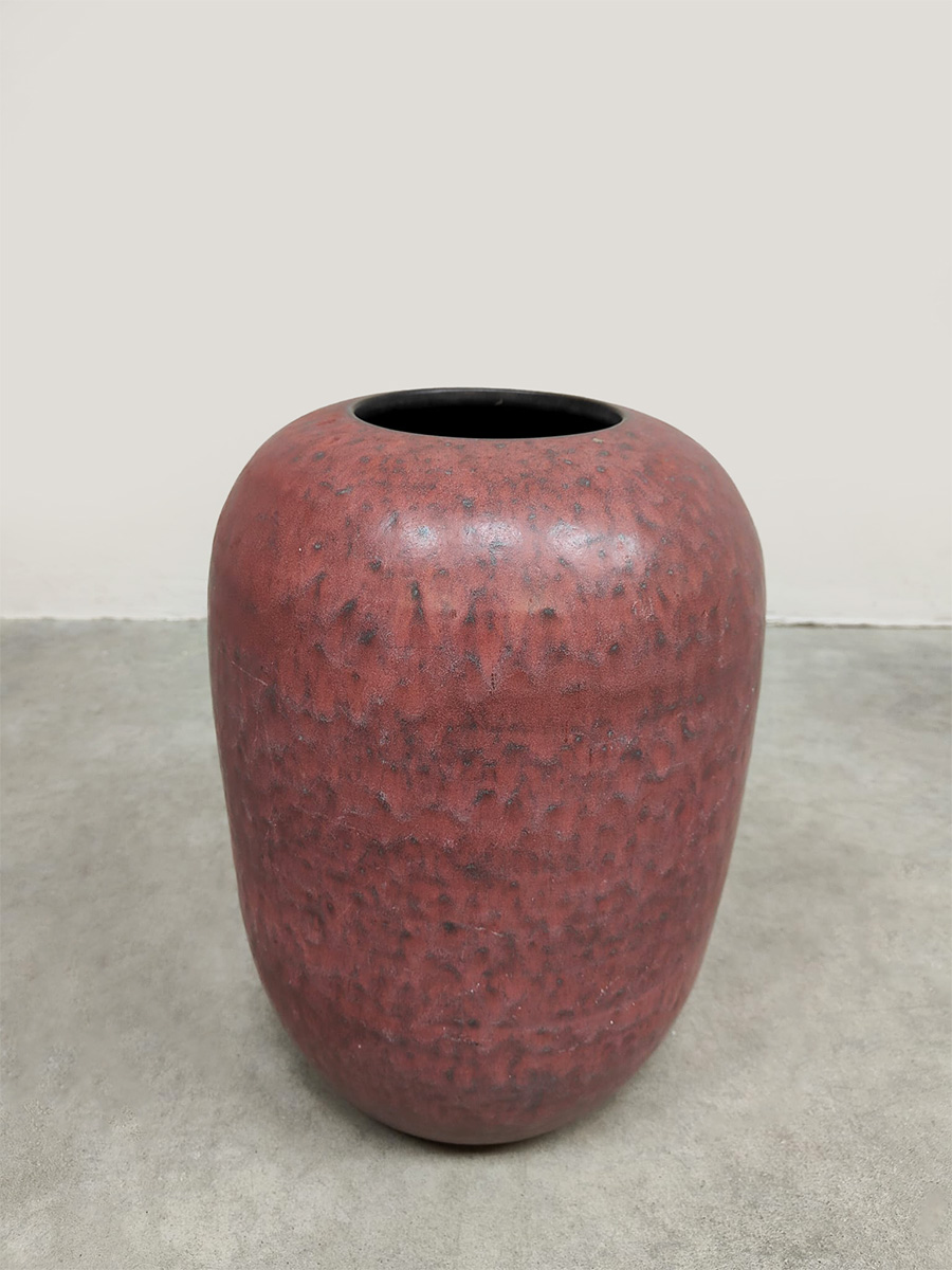 Vintage large ceramic Ceramano vase