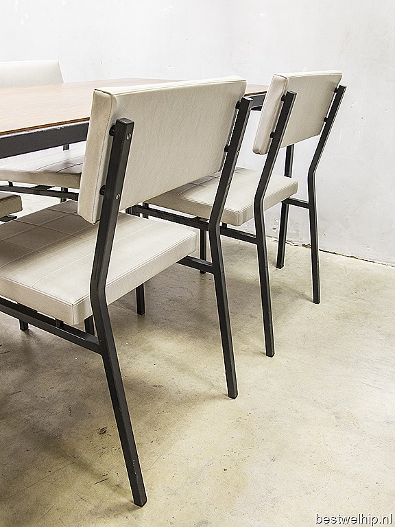 vacature delicaat Vergevingsgezind Mid century Dutch design dinner chairs Industrial Martin Visser stoelen |  Bestwelhip